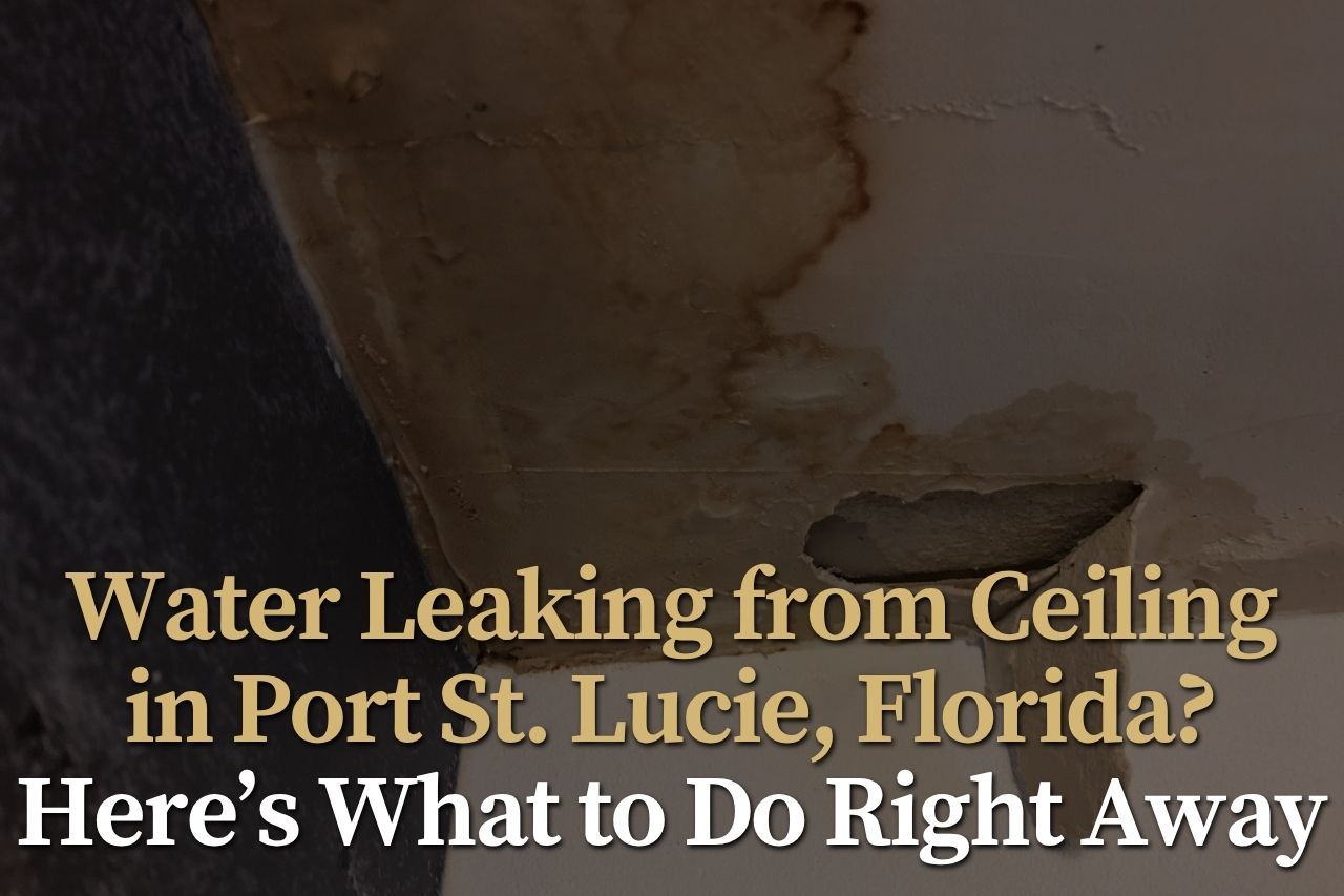 Water Leaking from Ceiling in Port St. Lucie, Florida? Here’s What to Do Right Away