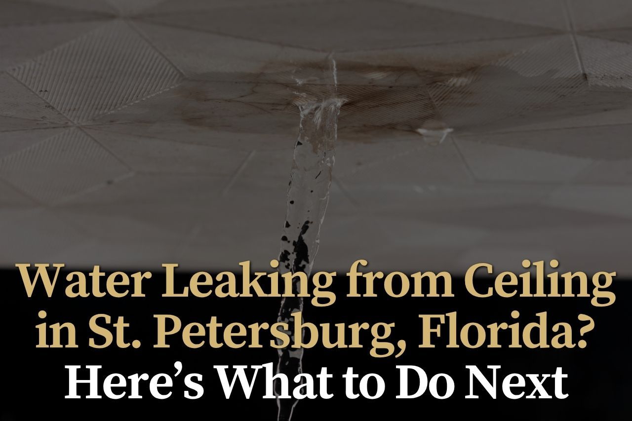 Water Leaking from Ceiling in St. Petersburg, Florida? Here’s What to Do Next