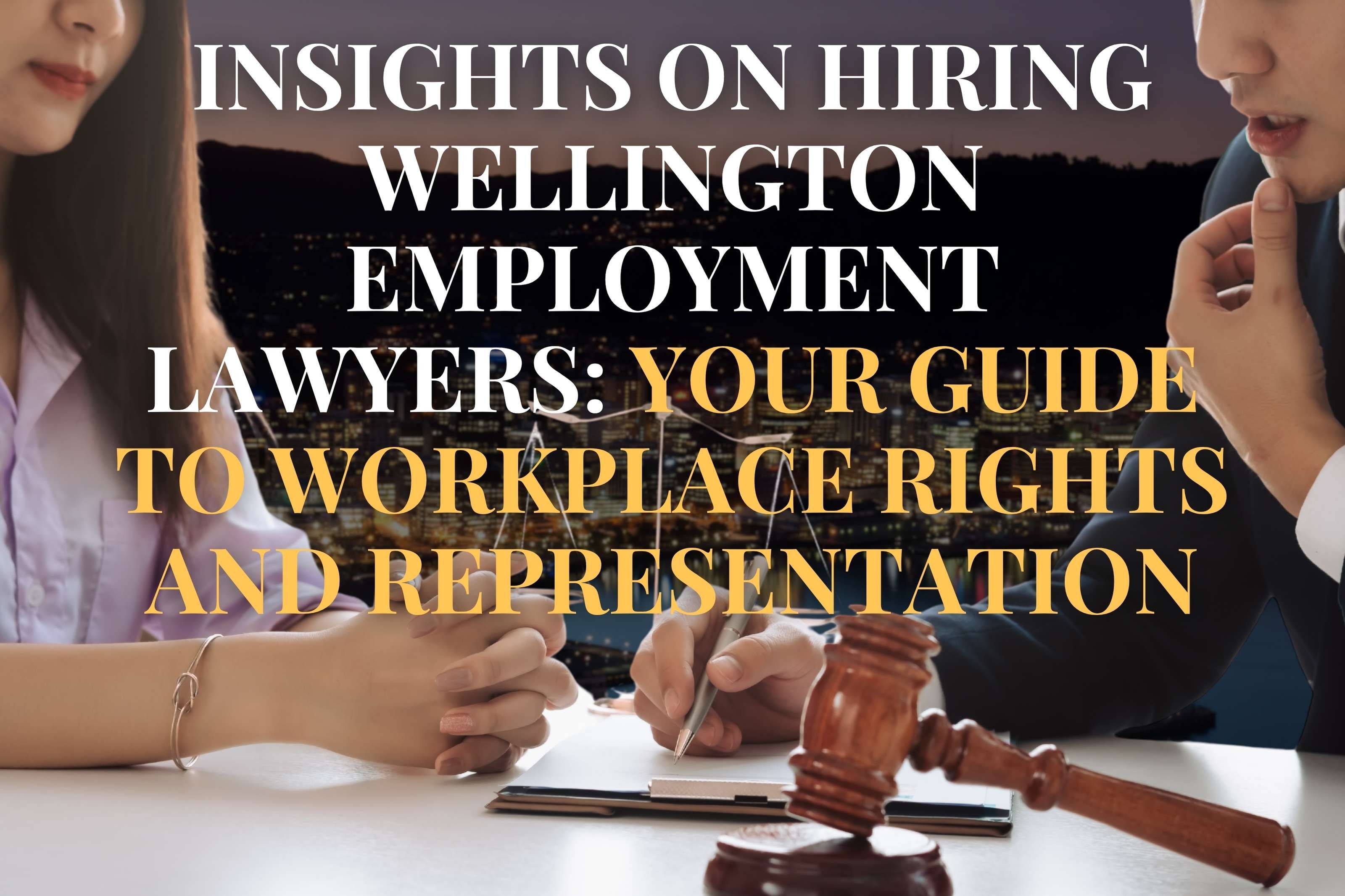 Insights on Hiring Wellington Employment Lawyers: Your Guide to Workplace Rights and Representation