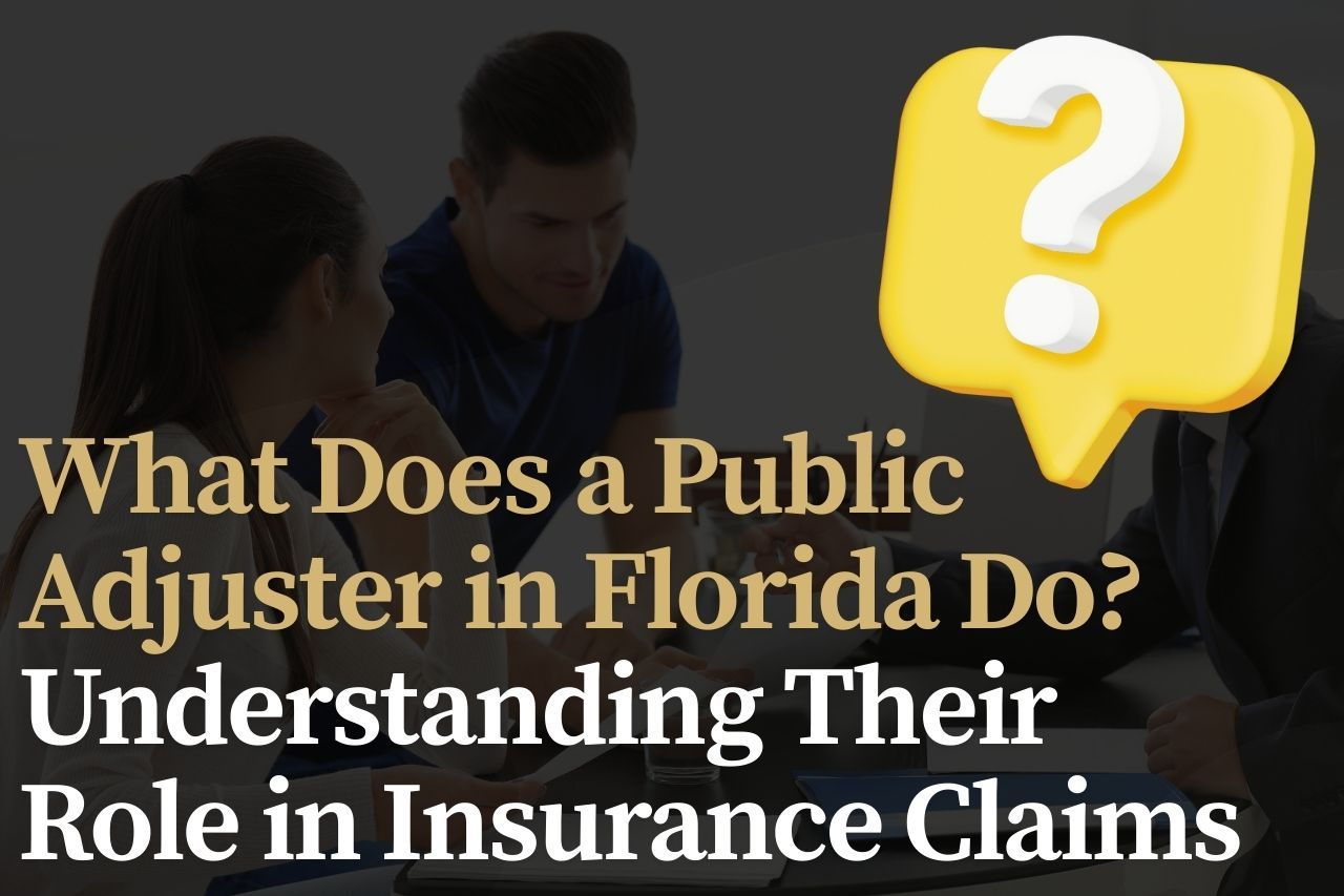 What Does a Public Adjuster in Florida Do? Understanding Their Role in Insurance Claims