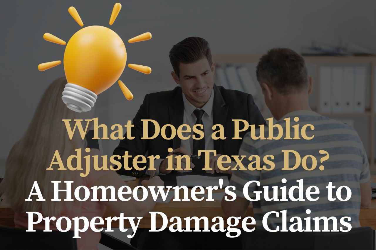 What Does a Public Adjuster in Texas Do? A Homeowner's Guide to Property Damage Claims