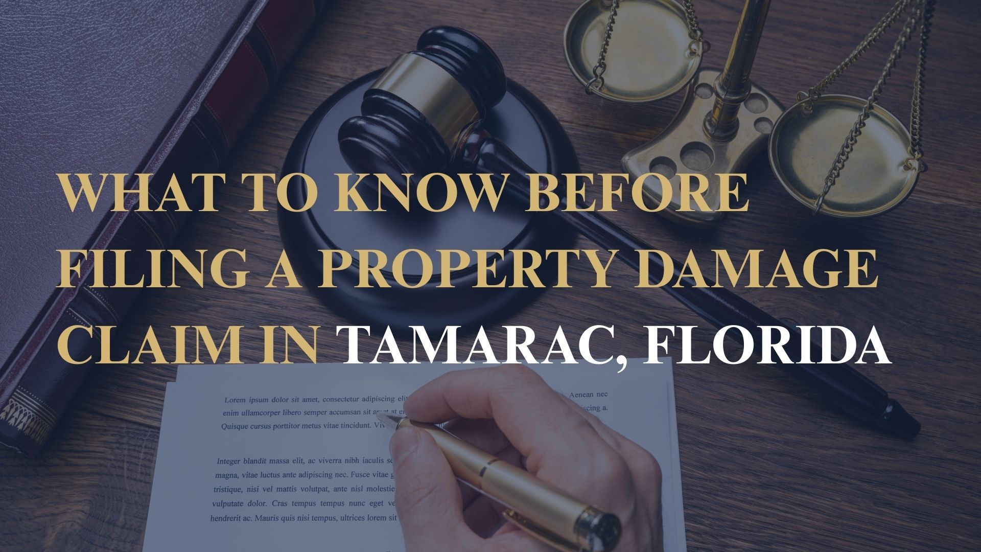 What to Know Before Filing a Property Damage Claim in Tamarac, Florida